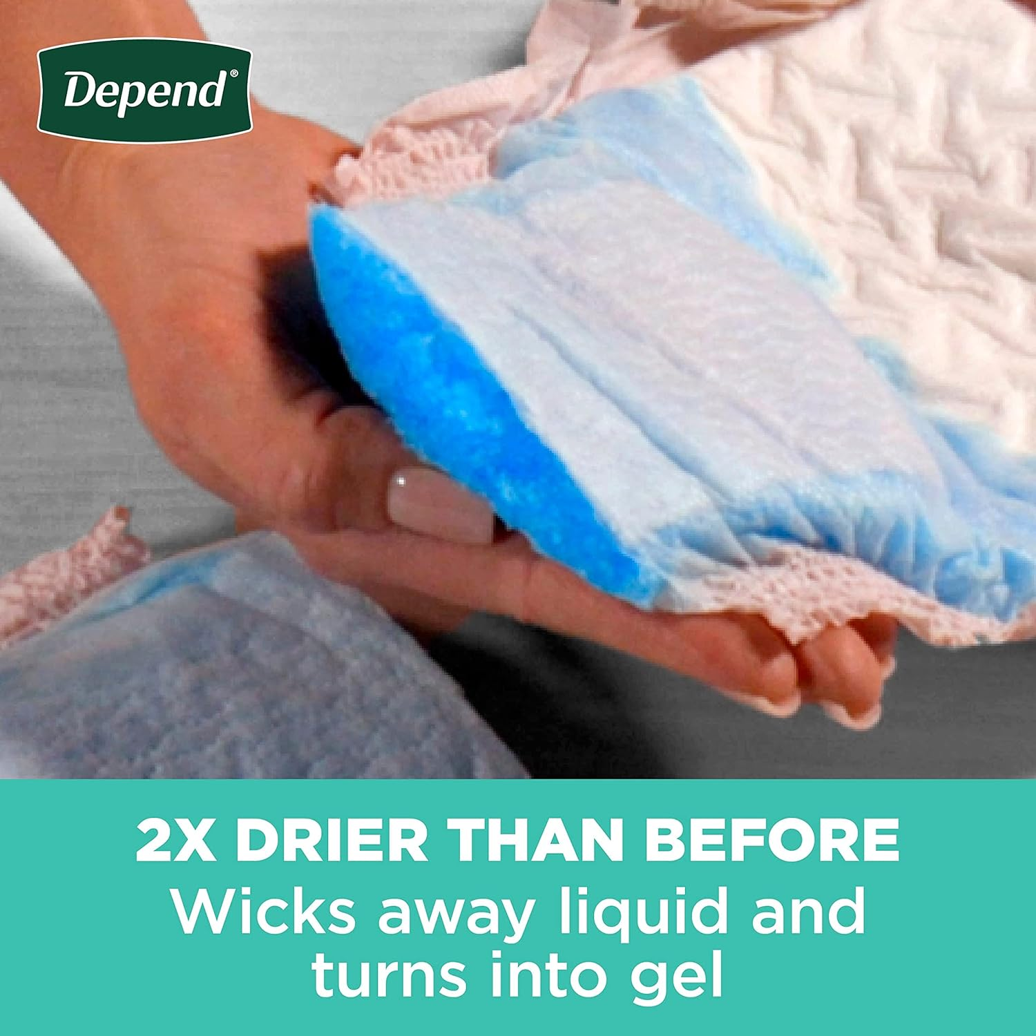 Depend FIT-FLEX Incontinence Underwear for Women, Disposable, Maximum Absorbency, XXL, Blush, 22 Count image number 4