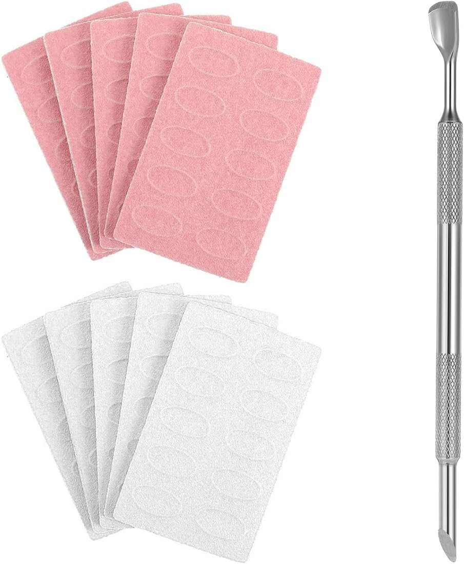 ZORVYN 1 X Stainless Steel Nail Driver and Manicure Sticks with 100 X Sandpaper, Cuticle Spoon Pusher, Dead Skin Fork Remover for Manicure, Pedicure and Nail Art image number 5