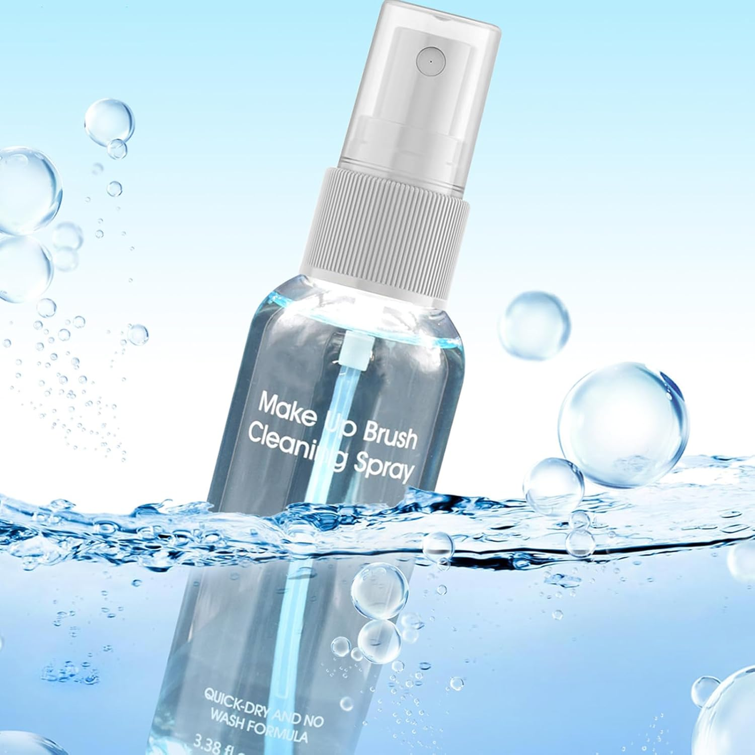 Cosmetic Brush Cleaner Solution,100Ml Deep Cleaning Spray | Gentle Makeup Remover, Makeup Brush Cleaner Spray for Beauty Sponge, Powder Puff image number 1