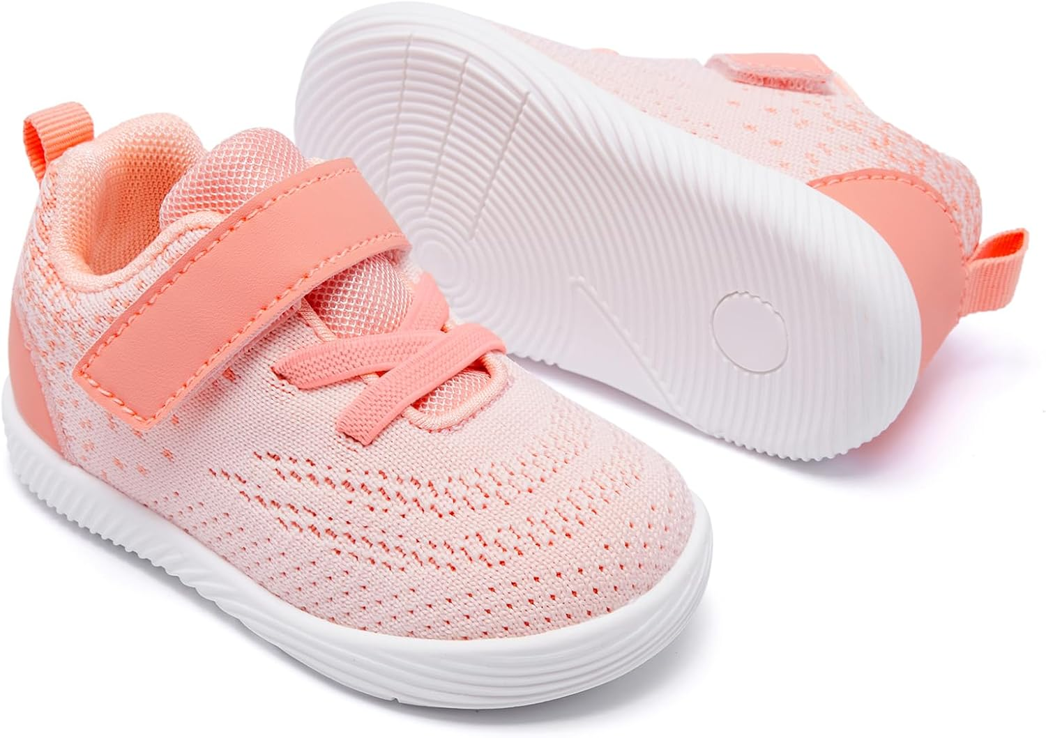 MORENDL Toddler Sneakers Baby Boys & Girls Barefoot Shoes Lightweight Breathable Walking Running Tennis Athletic Sport Shoes image number 7