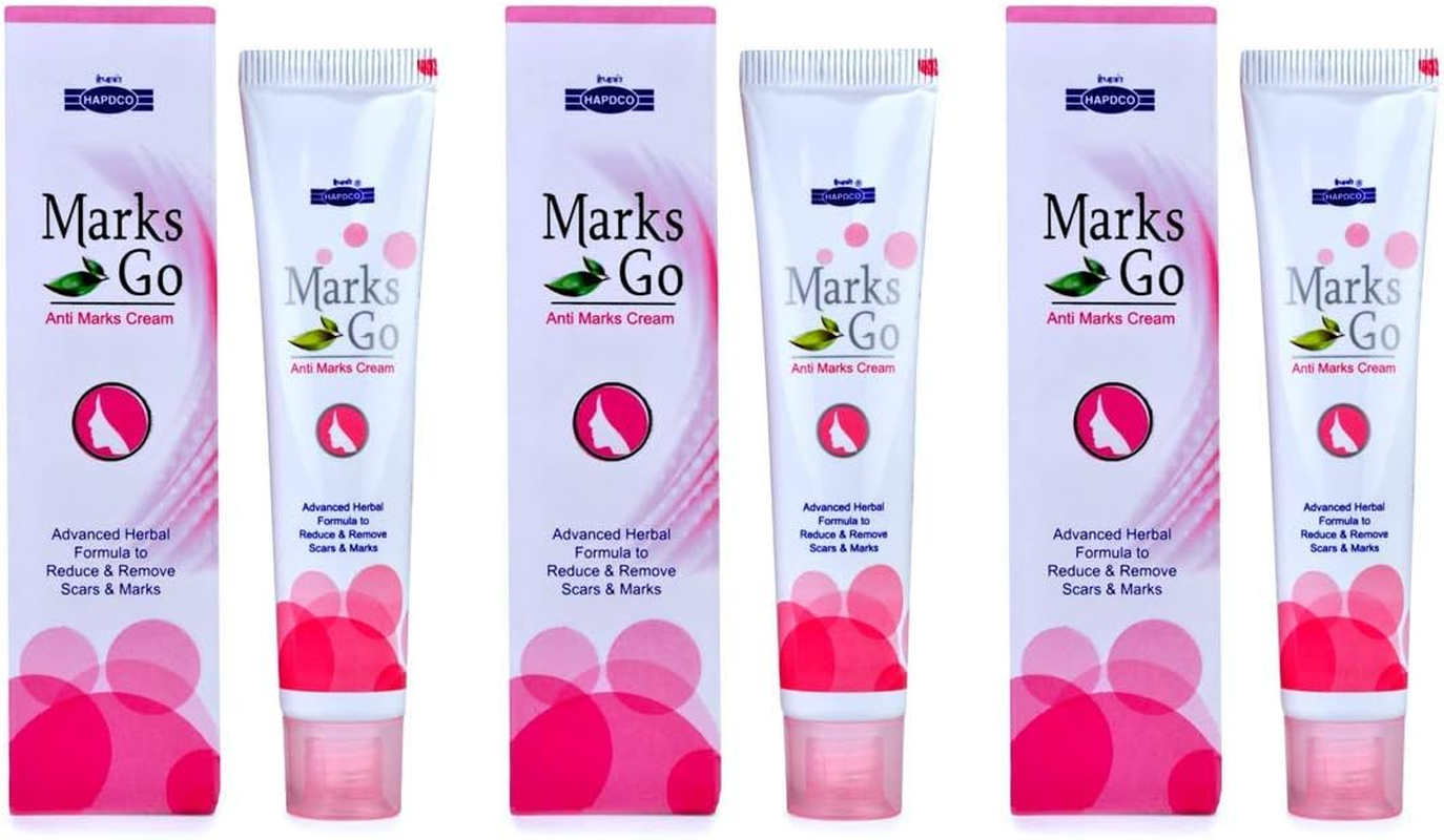 HAPDCO Marks Go Cream 25Gm (Pack of 3) - Ayurvedic Safe & Effective Cream to Remove Marks and Scars on the Skin image number 1