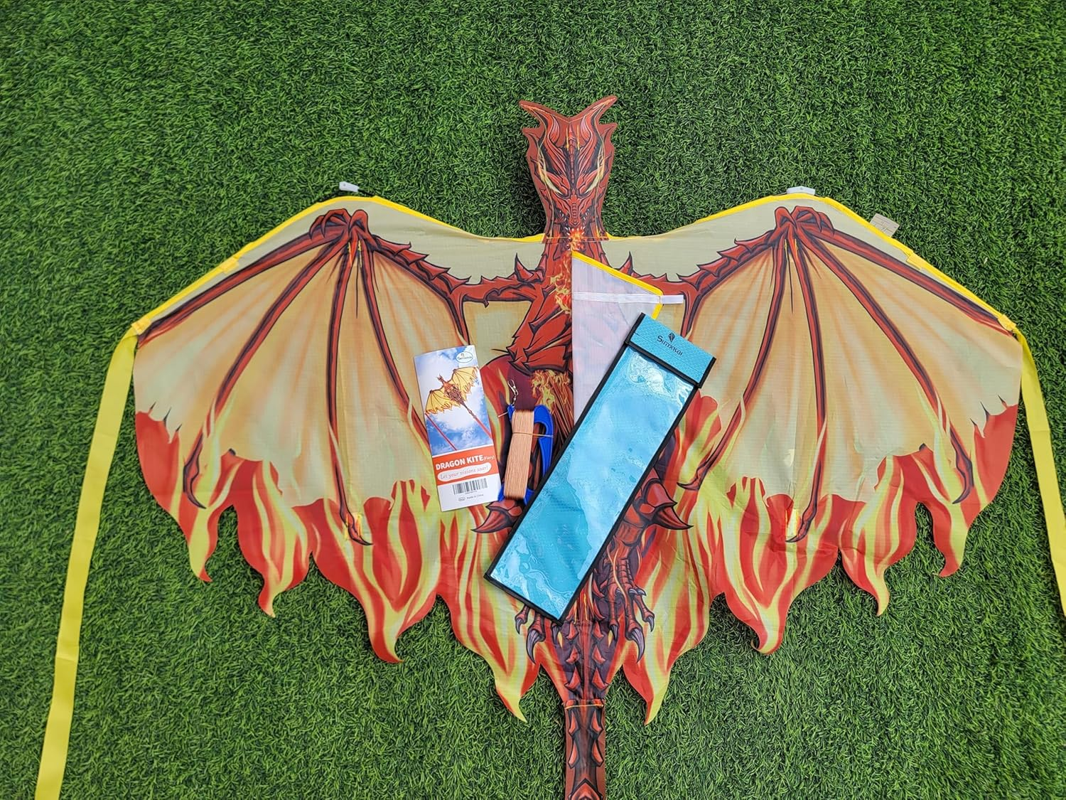 Dragon Kite for Kids & Adults, Easy to Fly Kite for Beginners,Large Single Line Kite for Beach Trip