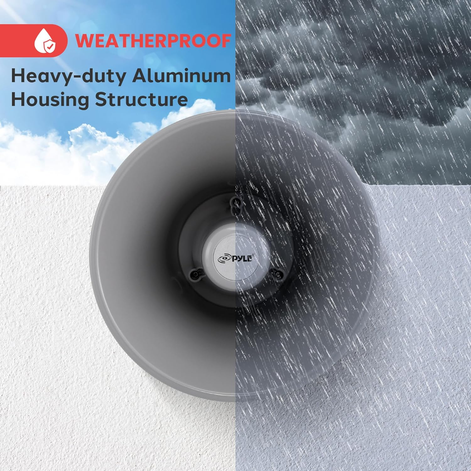 Pyle PHSP101T 9.7-Inch Indoor/Outdoor with 70 Volt 20 Watts PA Horn Speaker image number 6
