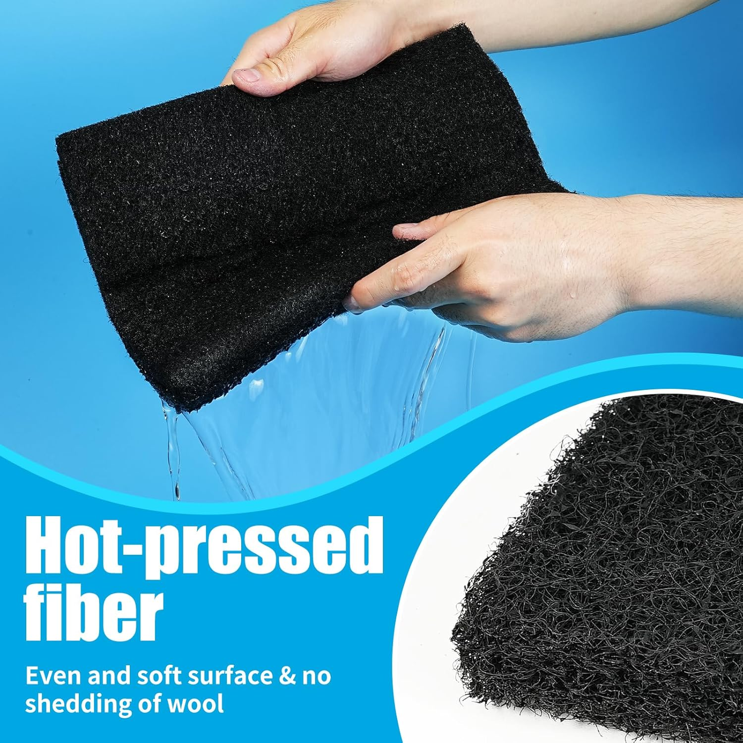 AQUANEAT Aquarium Activated Carbon Filter Media Pad for Fish Tank Pond Canister Filter (10.5" X 18") image number 5