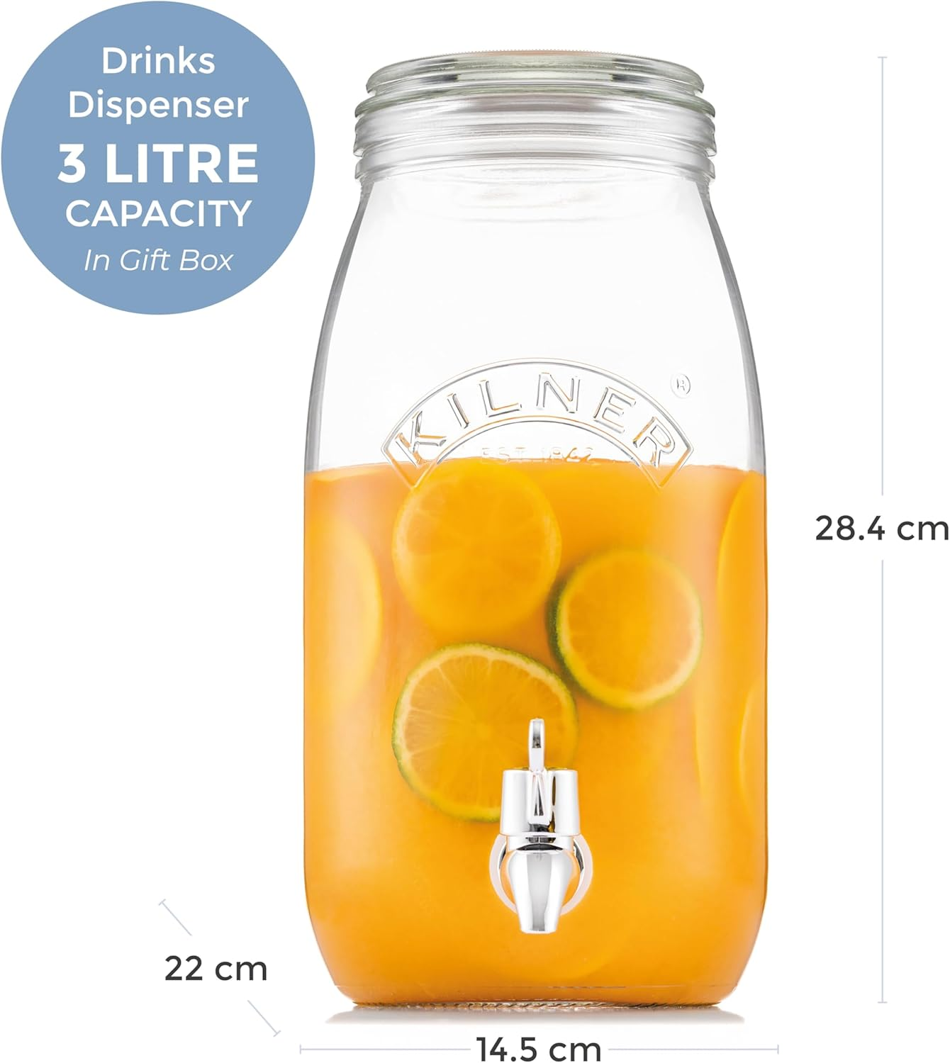 Kilner 25.008 Drinks Dispenser, 3 Litre Capacity image number 5