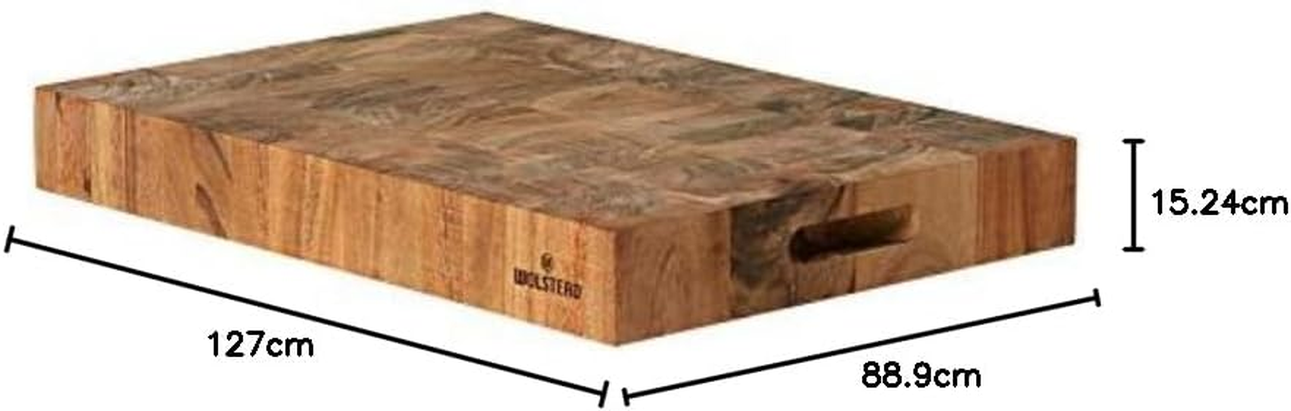Wolstead Bonn End Grain Chopping Board 50X35Cm &ndash; Extra-Large Wooden Cutting Board image number 5