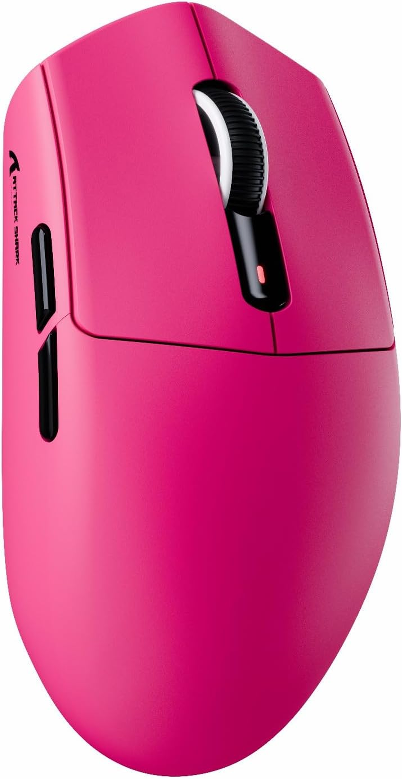 ATTACK SHARK G3 Wireless Gaming Mouse,Tri-Mode 2.4G/BT5.2/USB-C Gaming Mouse,Paw3311 Sensor,25,000 Dpi,59G Lightweight,5 Programmable Buttons,500Mah Rechargeable Gaming Mice,Pc/Mac(Black&Sticker)