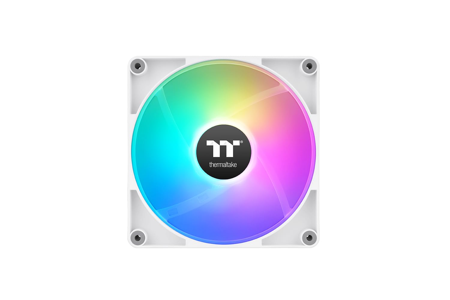 Thermaltake CT140 Reverse ARGB Sync Performance PWM Fan (Up to 1800RPM) White Edition - 2 Fan Pack, CL-F176-PL14SW-A