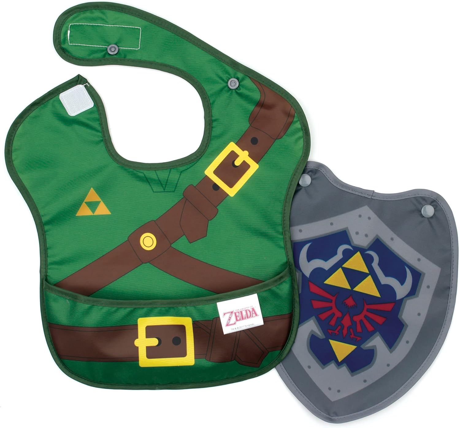 Bumkins Harry Potter Superbib, Baby Bib, Waterproof, Washable, Stain & Odor Resistant, 6-24 Months, 3 Pack - Quidditch