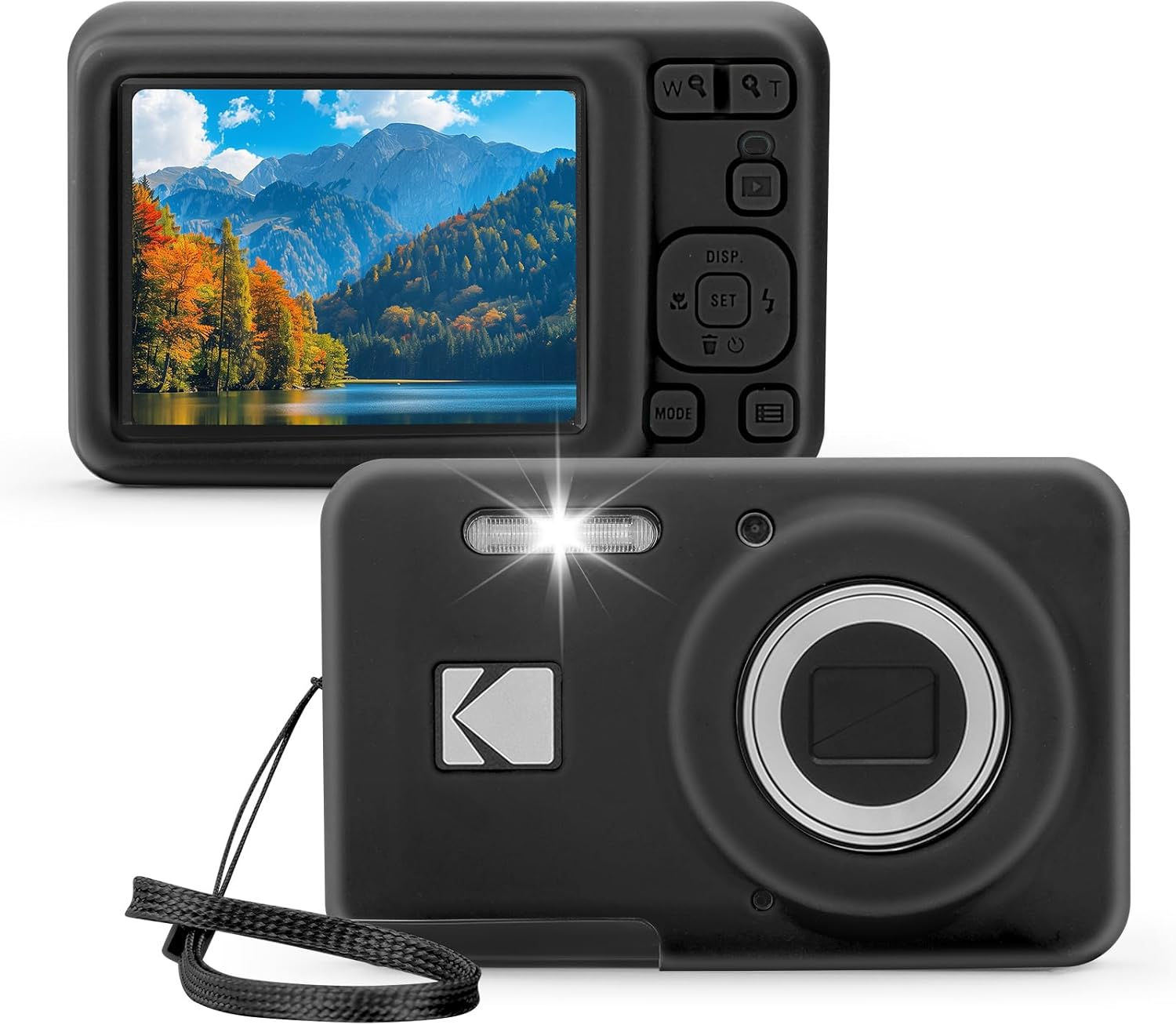 EUGOOCX Silicone Camera Case Compatible with Kodak PIXPRO FZ55, Soft Silicone Cover Anti-Scratch Digital Camera Protective Sleeve (Pink)