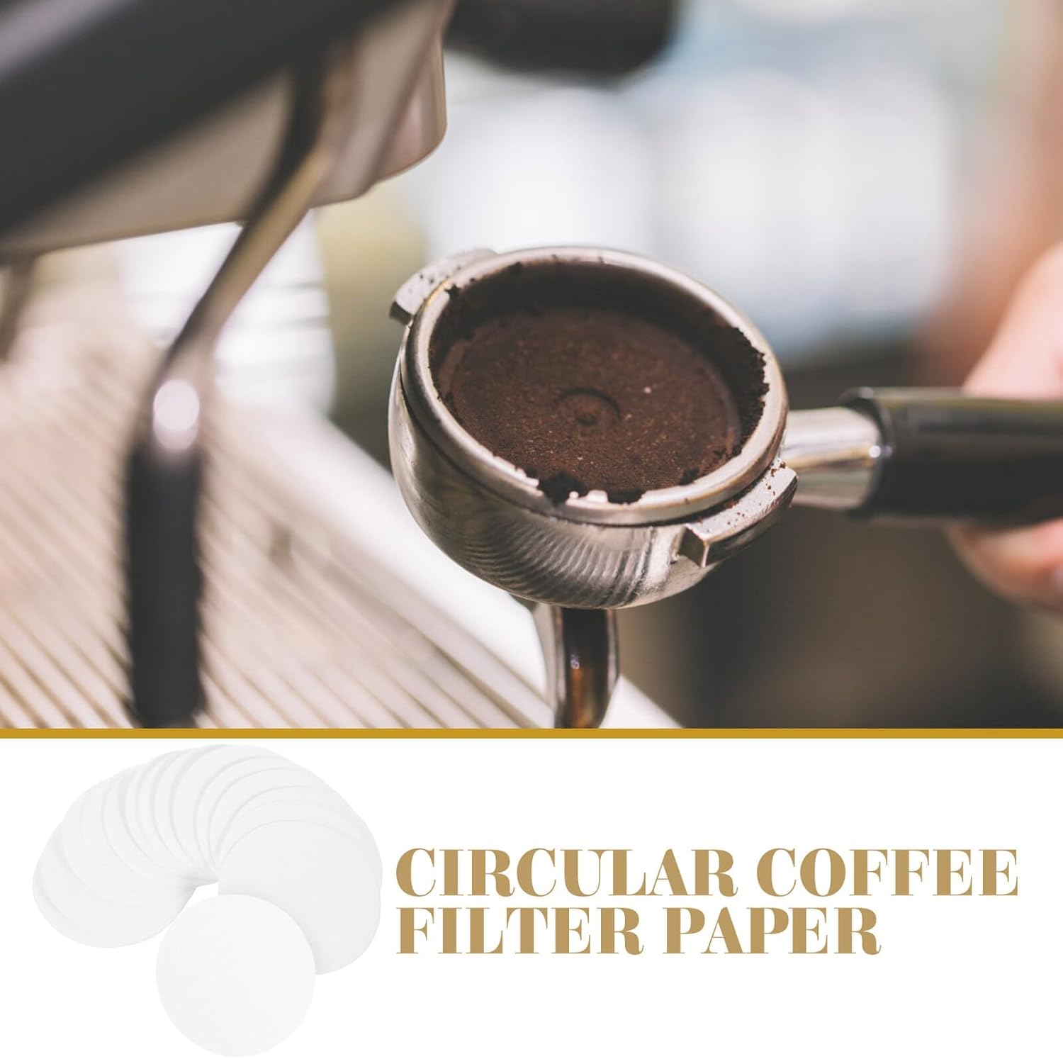 Ipetboom 100 Pcs round Disposable Coffee Filters 51Mm Paper Espresso Filter Pads for Manual Drip Coffee Vietnamese Drip Cold Brew Home Brewing Supplies image number 3