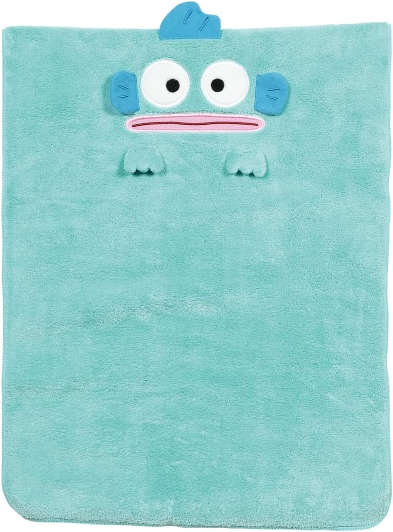 Skater SET1085 2-Piece Gift Set, Hair Dry Towel, Hooded Bath Poncho, Absorbent and Quick Drying, Sanrio Hangyodon image number 2