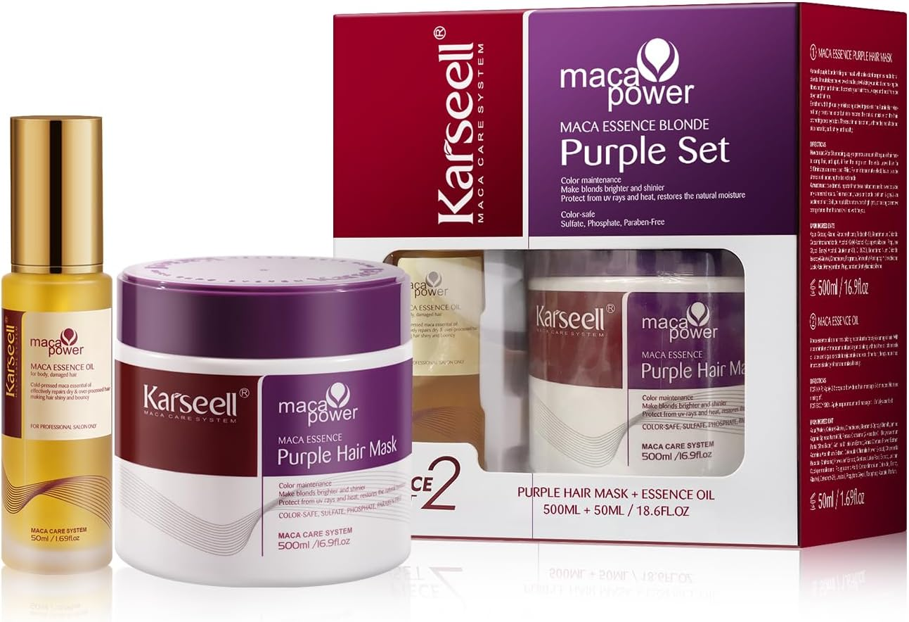 Karseell Purple Hair Mask with Argan Oil for Blonde image number 5