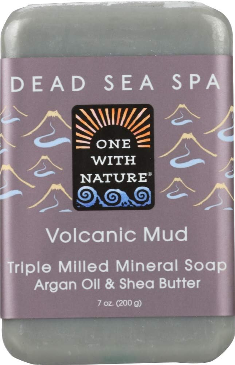 One with Nature - Volcanic Mud Triple Milled Mineral Bar Soap Argan Oil & Shea Butter - 7 Oz. image number 1