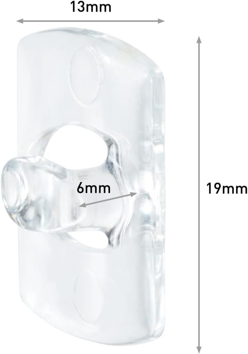 Command Outdoor Decorating Clips with Water-Resistant Strips - 20 Mini Clips and 24 Small Adhesive Strips, Transparent - Hanging Clips for Decorations and Fairy Lights - Damage Free Hanging image number 2