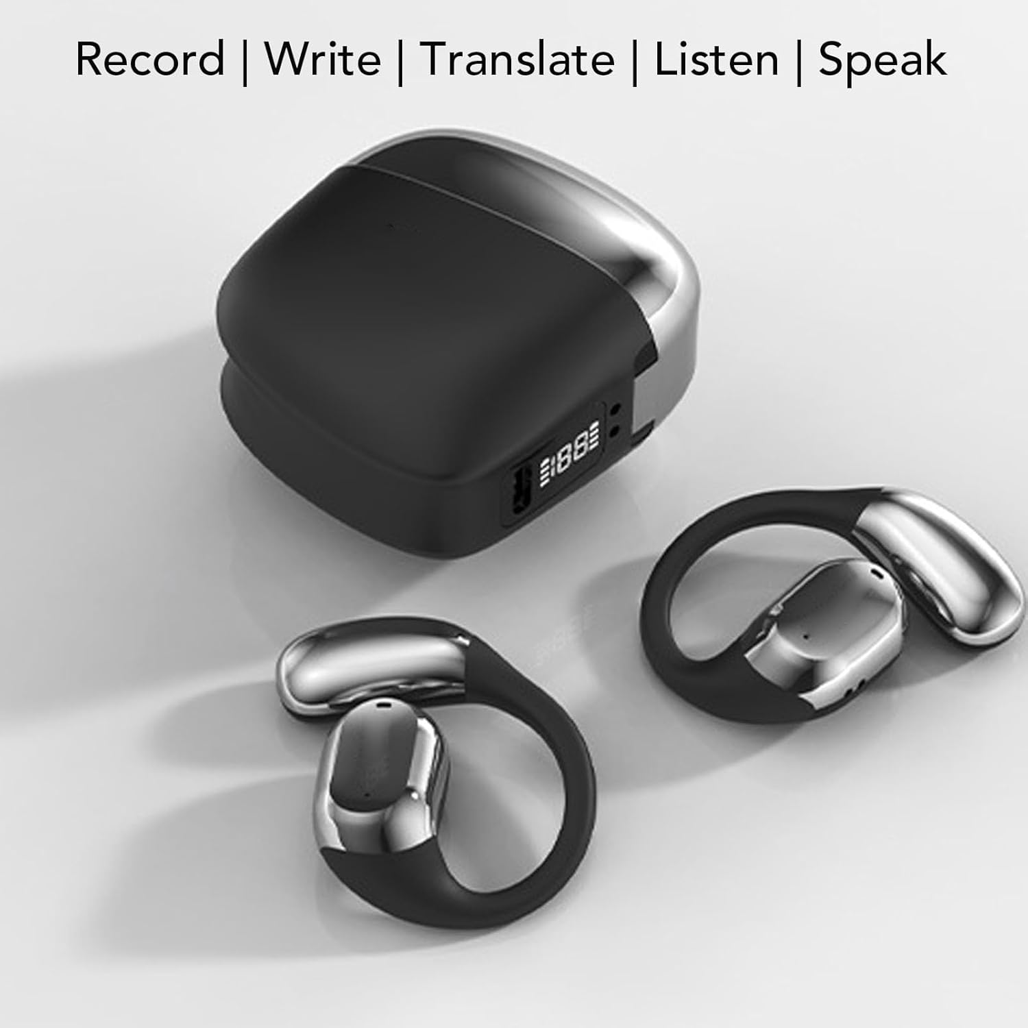Sorandy AI Translation Earbuds, Real Time Language Translator Supports Languages, AI Music, Text to Image, Headphones for Travel Business​ image number 4