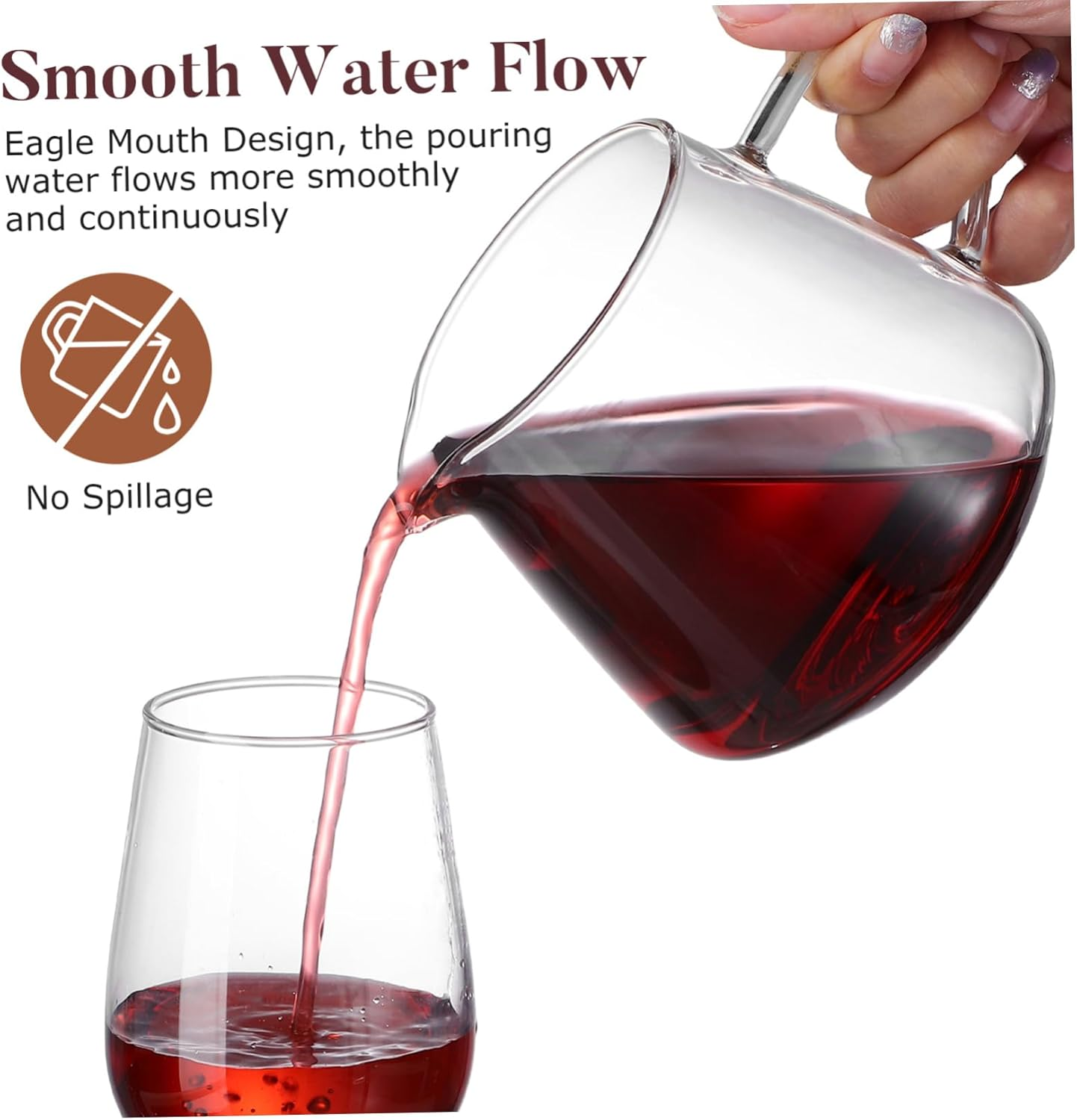 ELAYARD Heat Resistant Versatile Glass Kettle Coffee Pot for Home Use Transparent Teapot for Coffee Milk Tea Juice Suitable for Hot and Cold Drinks Restaurant Settings image number 5