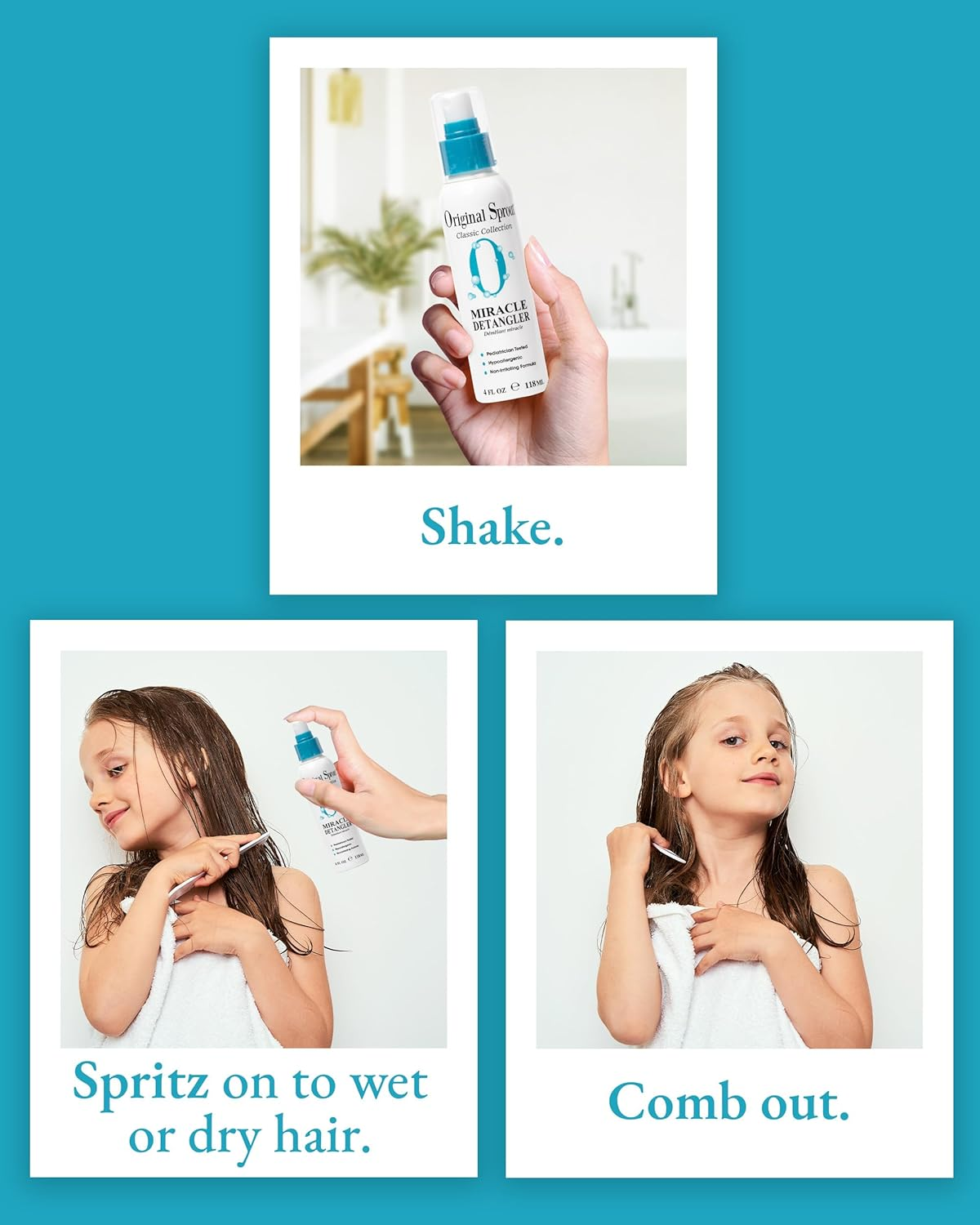 Original Sprout Miracle Hair Detangler White 354 Ml (Pack of 1) image number 2