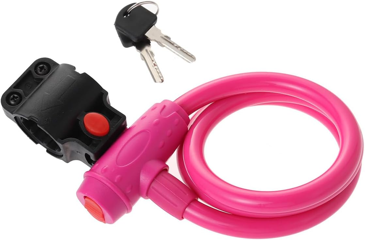 Milisten Colorful Bike Lock Anti-Theft Chain Lock Steel Cable Waterproof Bike Padlock for Road and Mountain Bicycles Blue