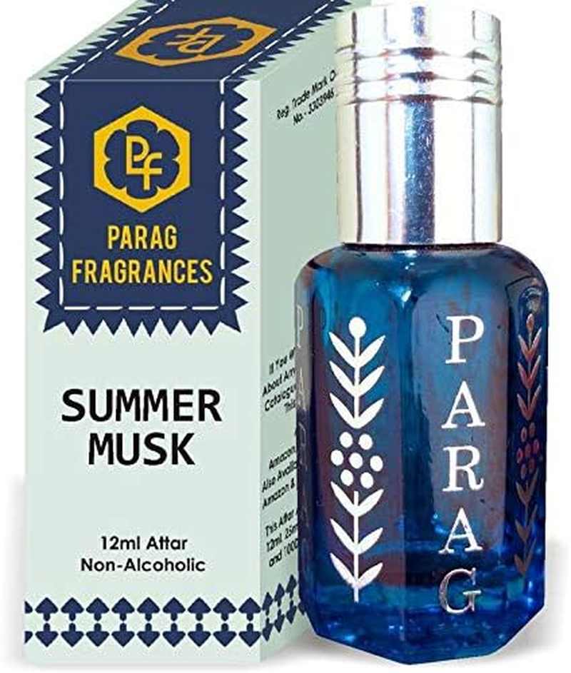 Parag Fragrances Summer Musk Attar 1 Tola / 12Ml (Crystal Series) (Limited Time Launching Offer Pack) Natural Distiled Attar/Alcohol Free Attar/Long Lasting Attar image number 1
