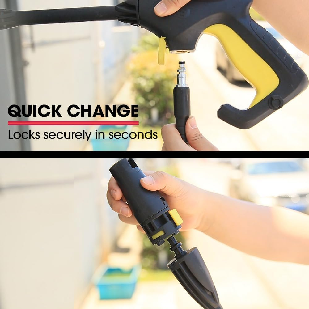 Jet-Usa RX530 Electric High Pressure Washer 3 Nozzles, Brush Head, Detergent Bottle image number 4