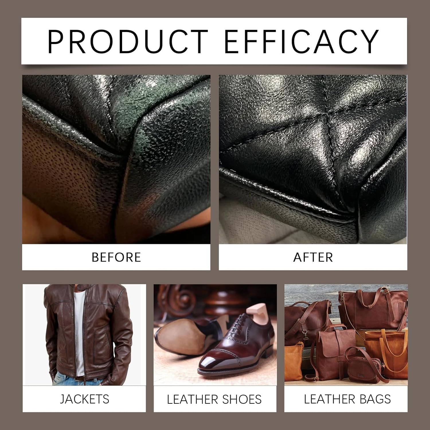 Leather Restore Kit, 60Ml Repair Cream Set with Accessories, 3 Colors