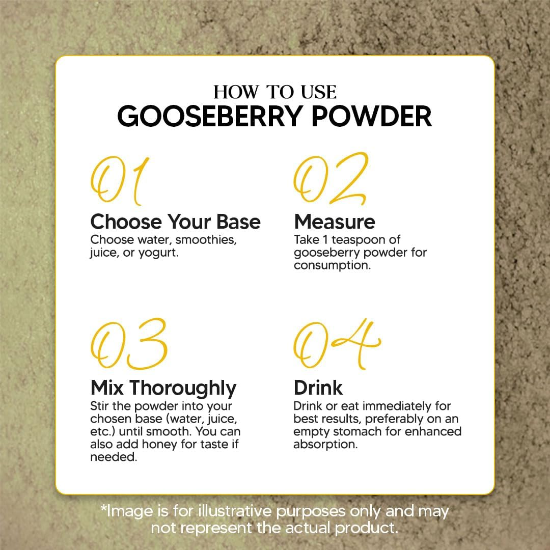 Maigreens Amla Indian Gooseberry Powder for Drinking | Amla Juice | Herbal | 30 Day Pack (150G) image number 3