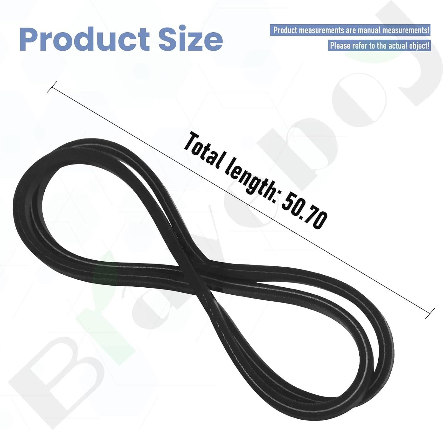 Lawn Mower 607400 Drive Belt (1/2" X 50 3/4") Compatible with Hu-Stler Ra-Ptor, Ra-Ptor Limited, Raptor SD, SDX 607400 Hustler Drive Belt Replaces 603907 607400-A 54 938548, 60 938555 image number 6