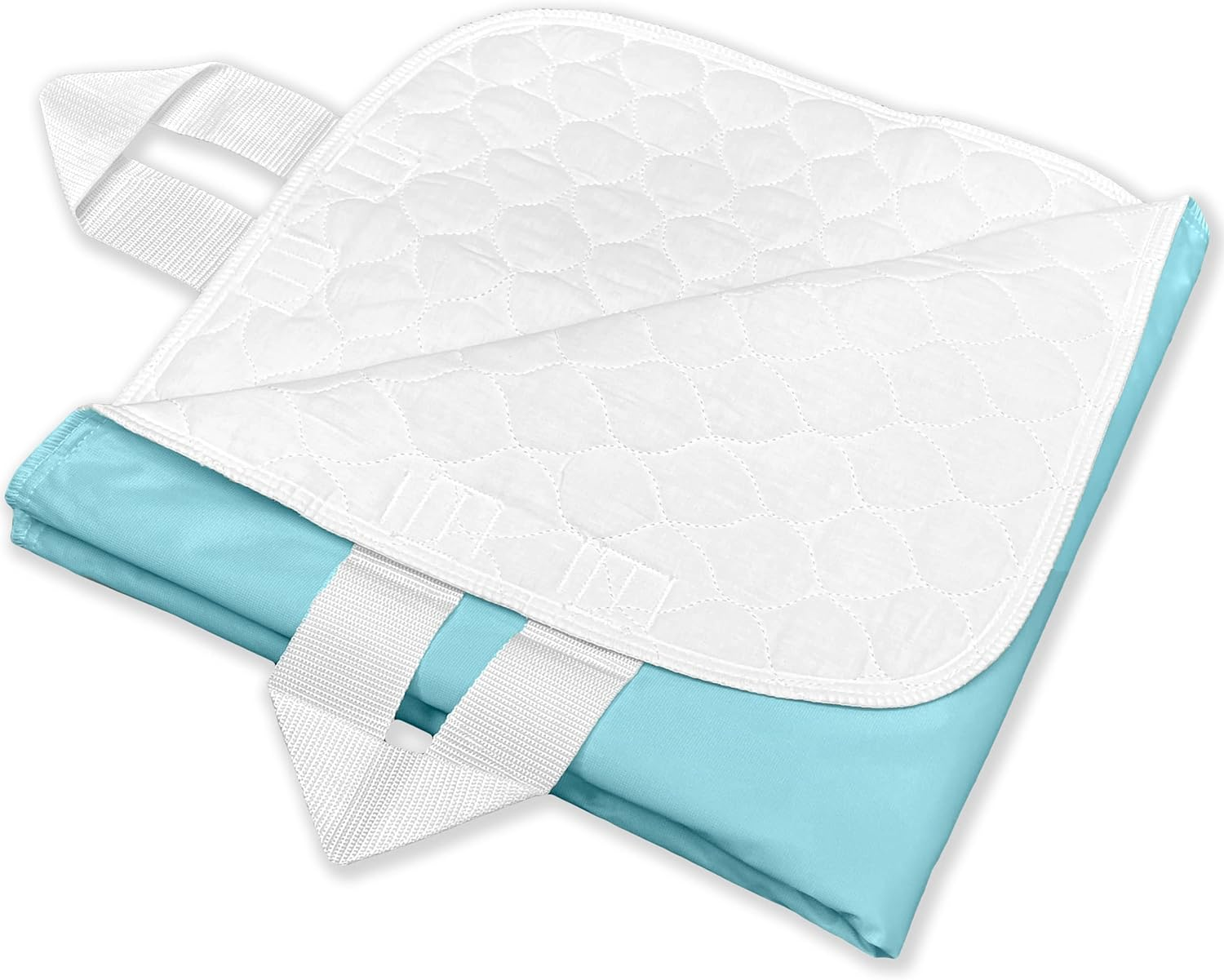 RMS Ultra Soft 4-Layer Washable and Reusable Incontinence Bed Underpads, 34"X54" with Four Handles image number 1