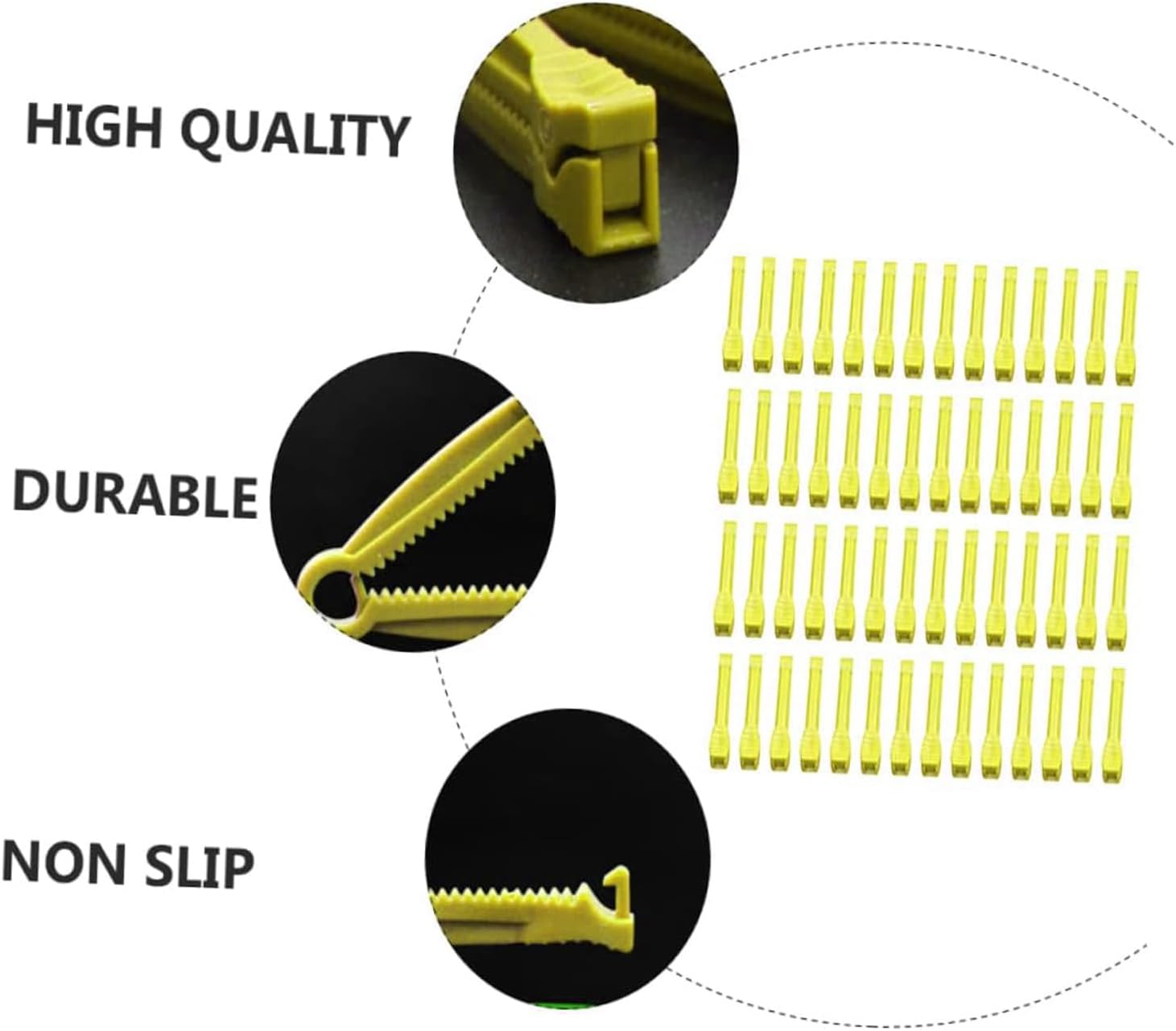 100Pcs Animal Umbilical Cord Clamps - Veterinary Grade Yellow Whelping Clips for Puppy/Piglet/Kitten/Livestock Birth Assistance, Farm Whelping Kit for Aussie Sheep/Cow/Dog Delivery image number 2