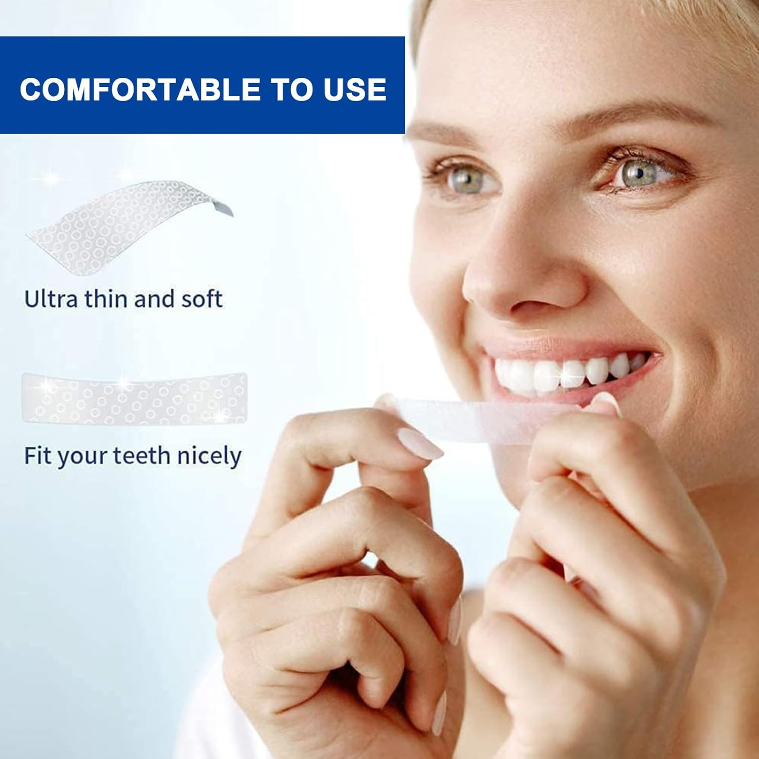 28Pack Teeth Whitening Strips, Smoking Coffee Stain Removal Whitening Strips, Teeth Whitening, Suitable for Home Dental Health Care image number 2