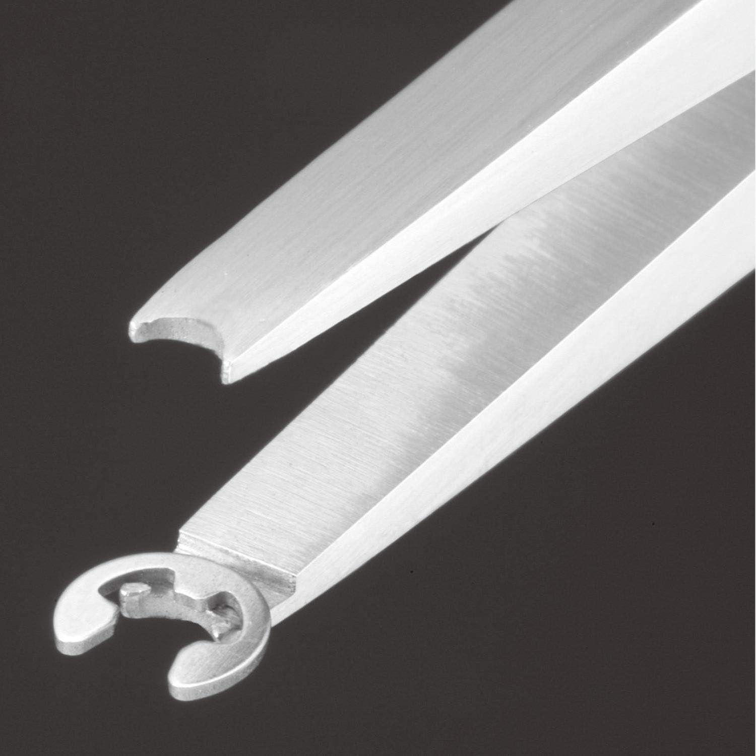 E-Ring Pliers with a Unique Groove on the Jaws for Fastening and Removing E-Clip, Retaining Ring, Circlip. ENGINEER PZ-01 image number 2