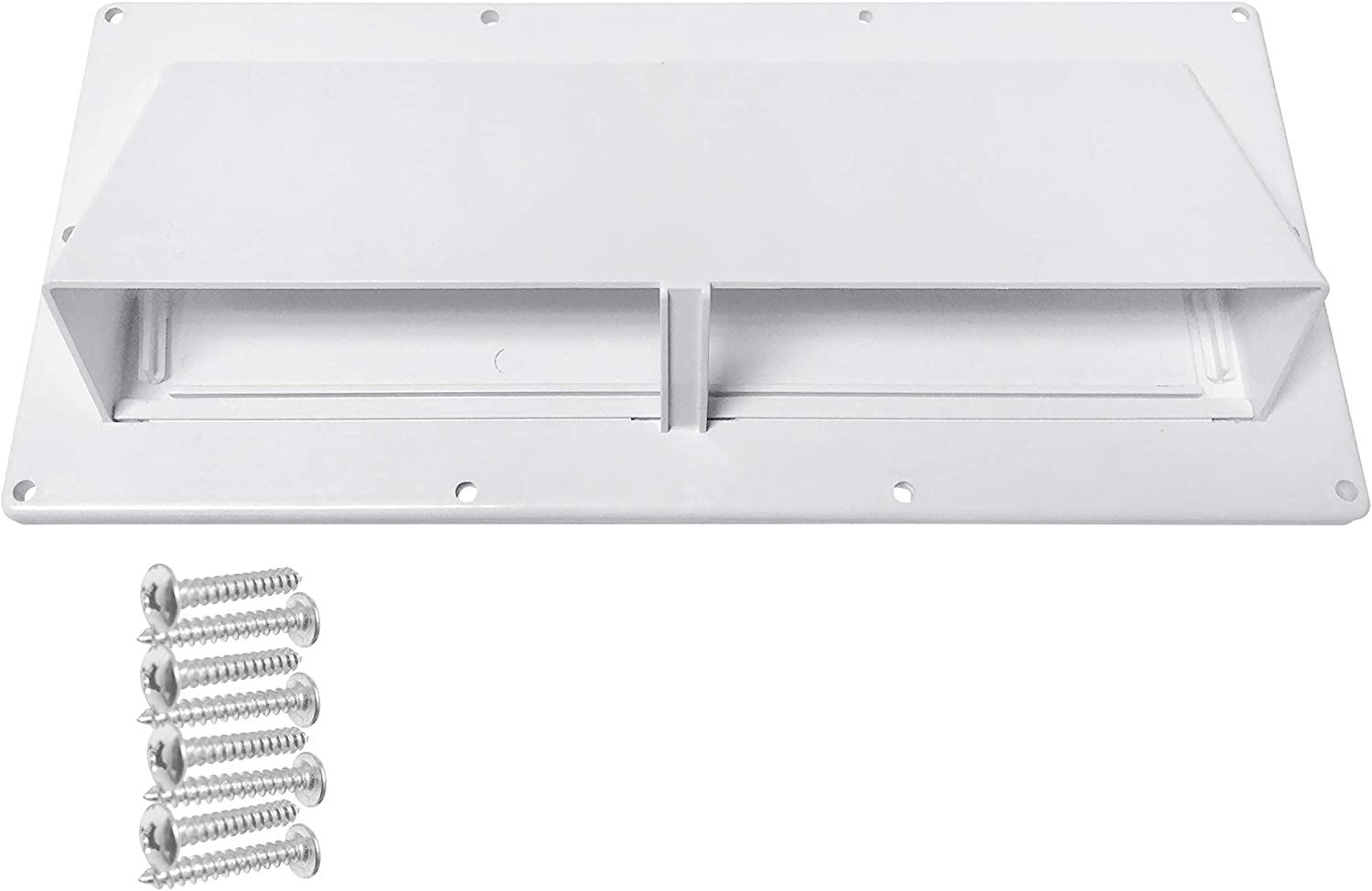 Camp'N RV Exhaust Vent Cover - RV Range Hood Vent/Rv Range Hood Cover/Sidewall Vent W/Locking Flap (Black)