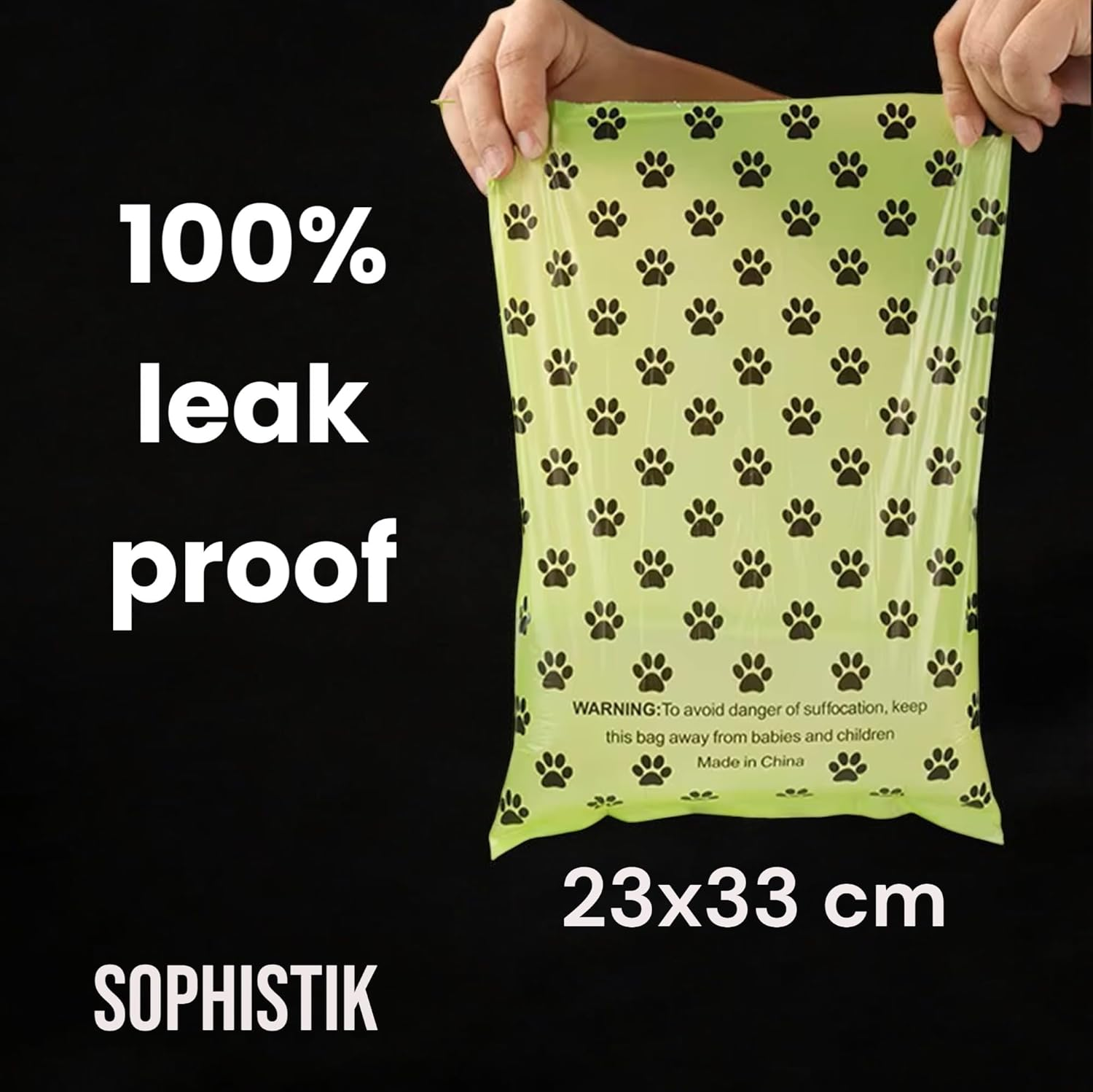 Eco-Friendly 18 Rolls Dog Waste Bags - 270 Biodegradable and Compostable Bags, Recycled Packaging, Leak-Proof & Tear-Resistant, Sophistik Pet Cleanup Essentials