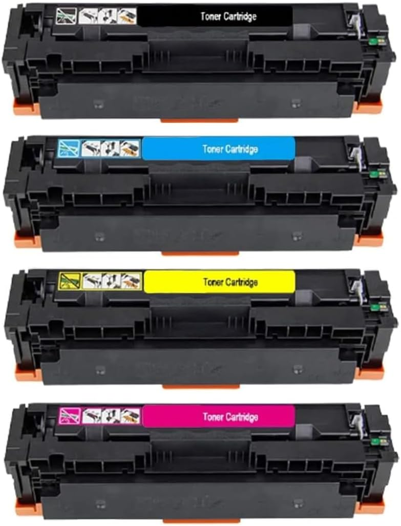 Topbanana'S - 416X W2040X-W2043X (Pack of 4 - Black, Cyan, Yellow, Magenta) Replacement Toner Cartridge with New Chip for HP Printers M479Fdw, M479Fdn, M479Dw, M479, M454Nw, M454Dw, M454Dn, M454