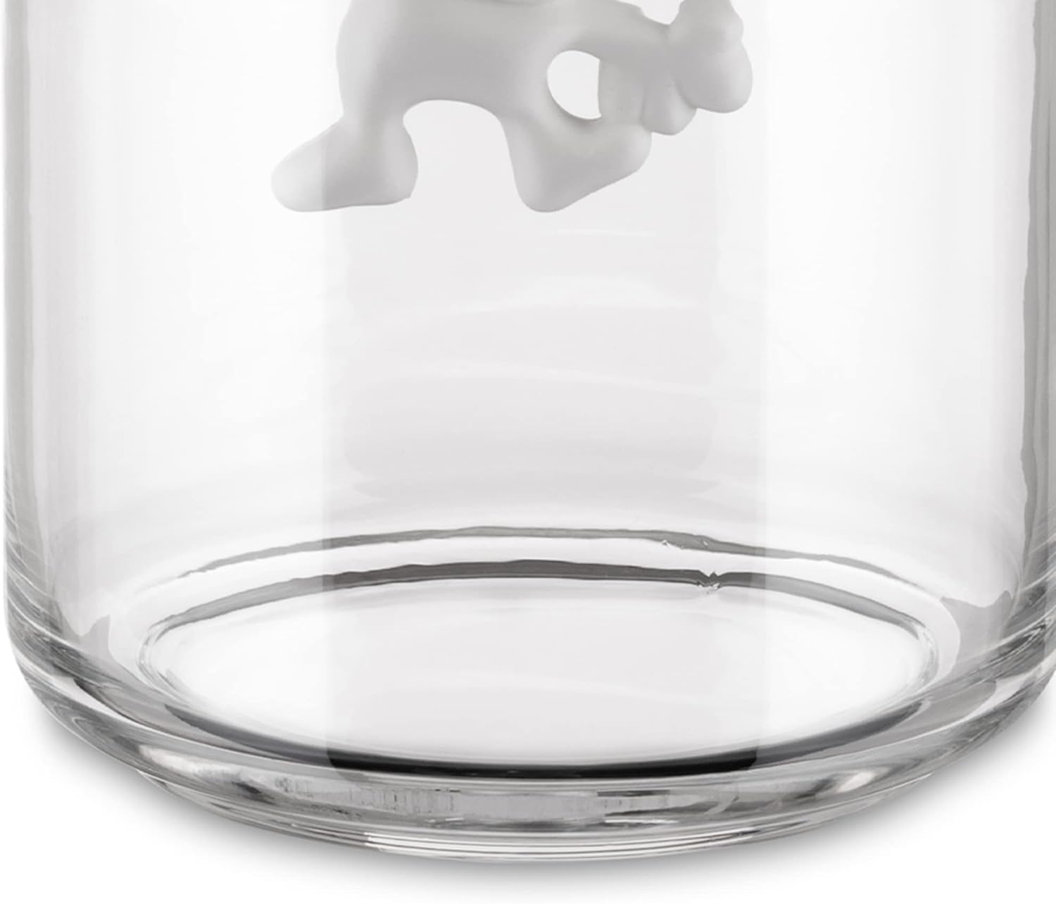 Alessi Gianni Glass Kitchen Box with Lid, White, 12 Cm Height image number 4