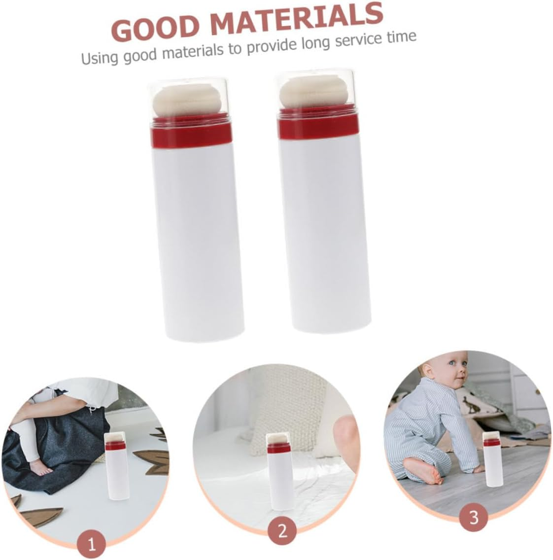 ARTSEWPLY Powder Dispenser Box 2Pcs Travel-Friendly Talcum Powder Case with Soft Puff for Convenient at Home and Outdoors Random Color image number 4