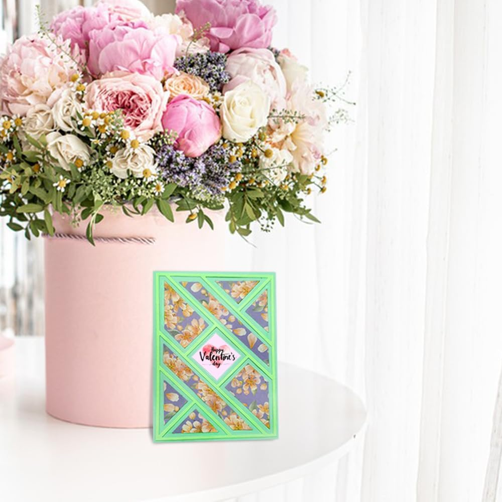 AFUNTA Rectangular Die Cuts for Card Making, 3 PCS Frame Scrapbook Metal Cutting Dies Embossing Tools for Card Making Supplies, Paper Album Decor image number 6