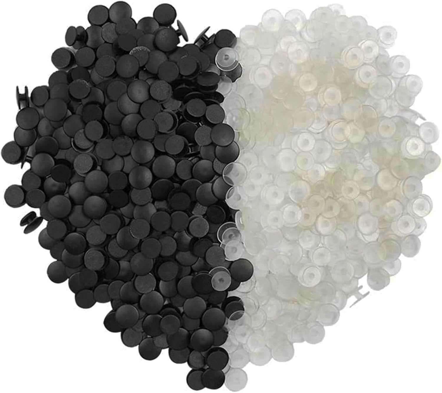 500Pcs Transparent Buttons Plastic Clear Buckles,Diy Shoes Charms Accessories for Shoe Charm Shoe Glue Shoe Charms Plastic Button image number 4