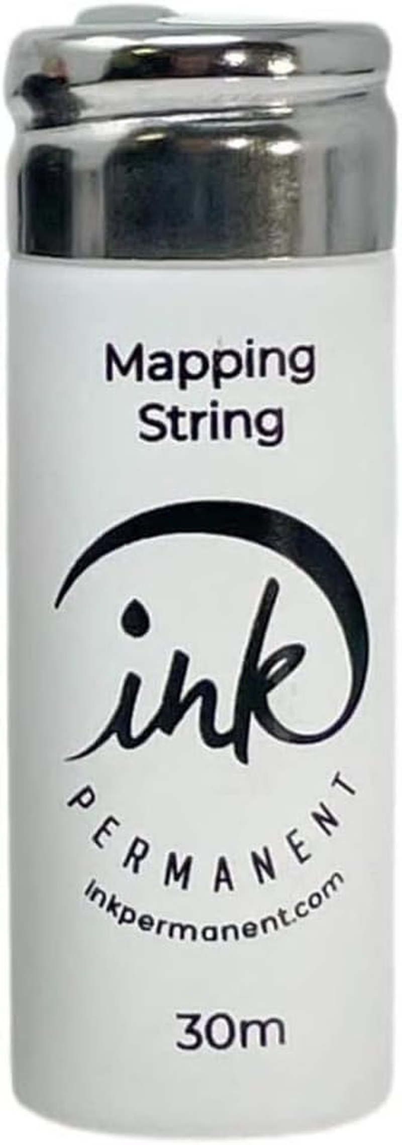 Ink Permanent White Brow Mapping String [100 Ft Bottles - 30 M] Pre-Inked String for Permanent Makeup and Microblading Supplies, Brow Mapping Kit, Eyebrow Thread for Shaping (White) image number 5