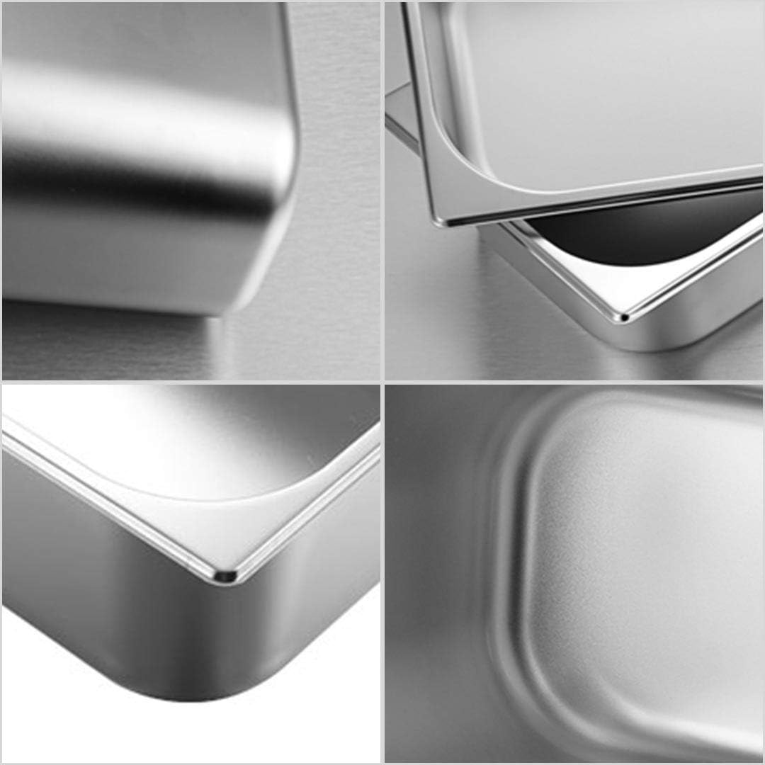 SOGA 4X Gastronorm GN Pan Full Size 1/3 GN Pan 10Cm Deep Stainless Steel Tray with Lid image number 1
