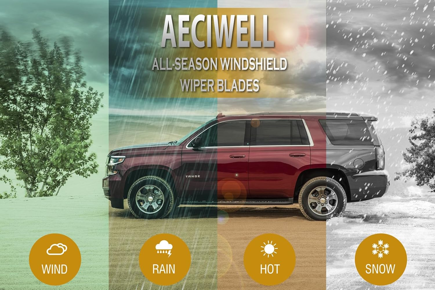 Windshield Wiper 26"+18"+14" Replacement for 2014-2022 Jeep Cherokee Original Equipment Windshield Wiper Blades (Pack of 3) U/J Hook image number 6