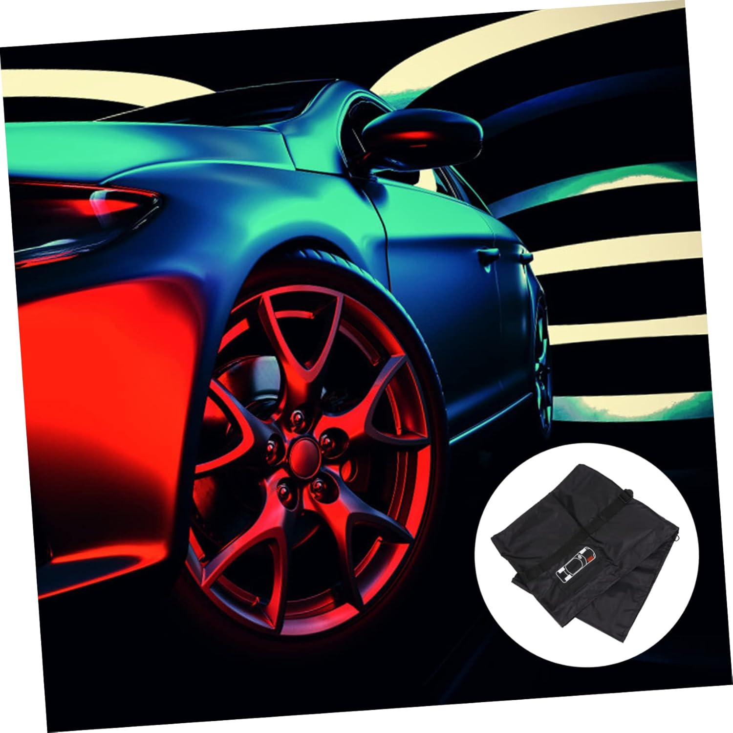 Beatifufu 4Pcs Auto Tire Cover Wheel Tire Caps for Car SUV Truck Trailer Weatherproof Easy to Clean