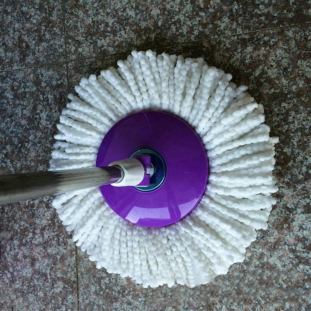 6 Pack Spin Mop Replacement Heads Compatible with Hurricane, Mopnado, Casabella and Other Standard Size Spin Mop, Easy to Clean and Durable Microfiber Spin Mop Refills, Mops Head for Floor Cleaning