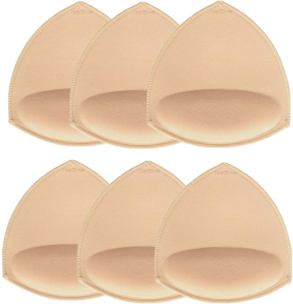 Topbine Bra Pads, Bra Padding, Removable Sports Bra Pads, Used for Swimwear and Bikinis image number 1