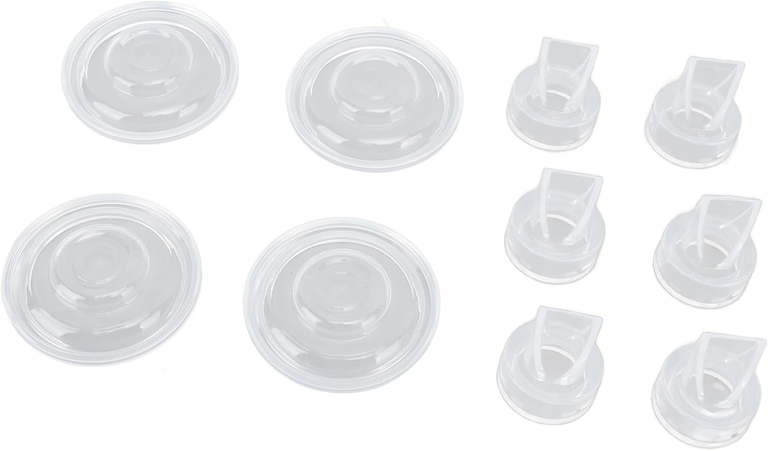 Electric Breast Pump Parts 4-Piece Safe Diaphragm Odorless Duckbill Valves Diaphragm for Breast Feeding image number 3