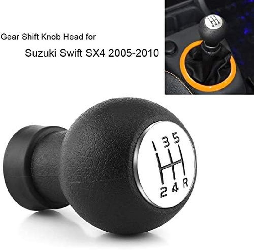 Gear Shift Knob,5 Speed Car Gear Shift Shifter Knob Stick Head for Suzuki Swift SX4 2005-2010 image number 4