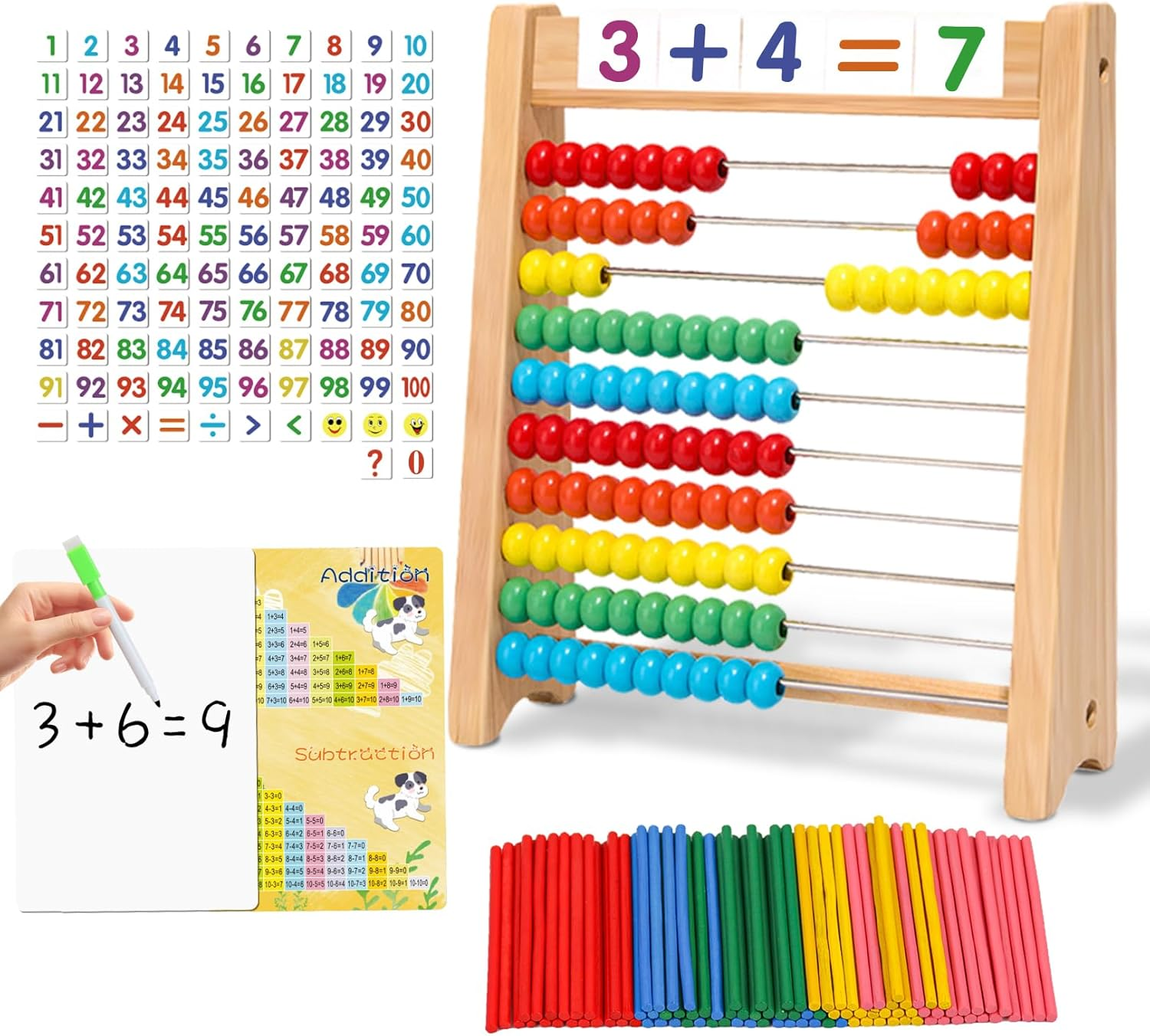 Ranqibo Wooden Abacus image number 1