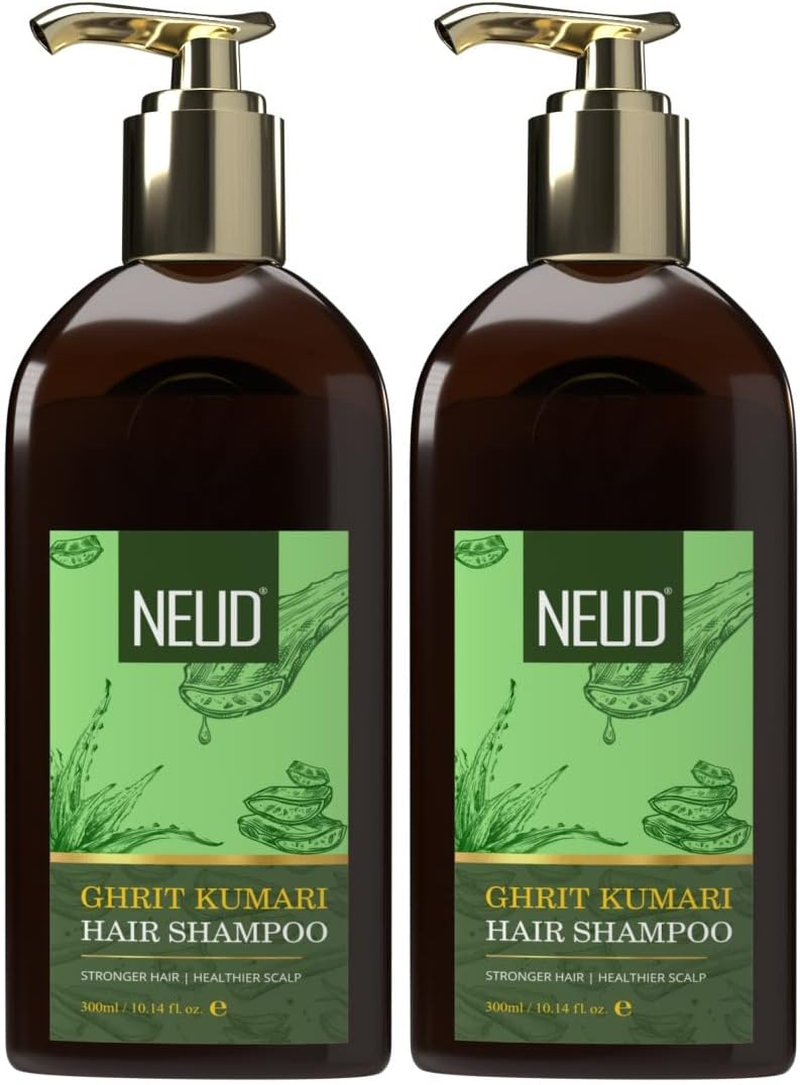 NEUD Ghrit Kumari Hair Shampoo for Men & Women - Pack 2 (300Ml Each ) image number 2