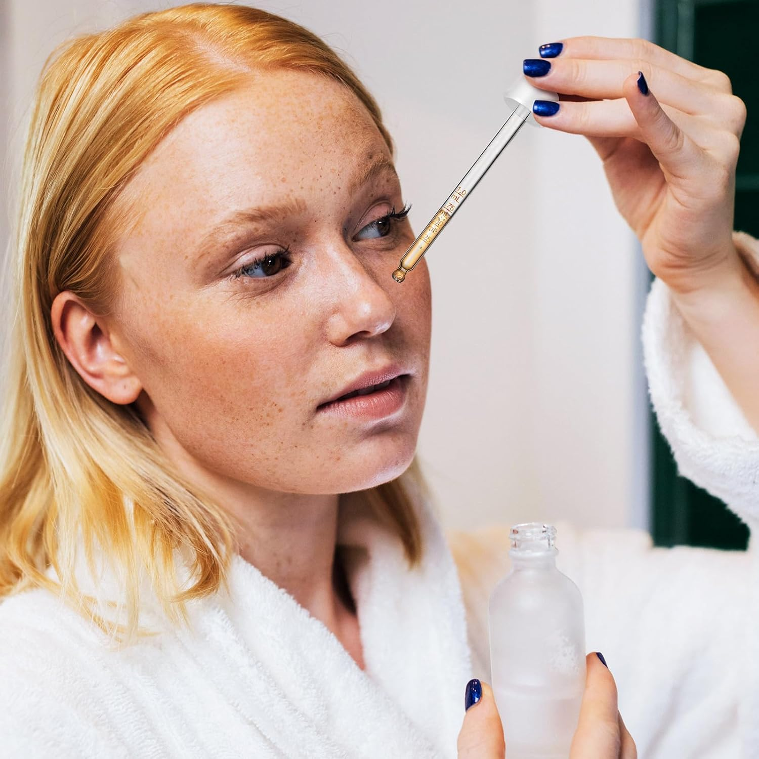 Healifty 6Pcs 100Ml Calibrated Glass Droppers with White Rubber Bulbs, Measured Liquid Pipettes for Essential Oils, Eye Drops, and Laboratory Use, Transfer Pipettes for Precise Measurement